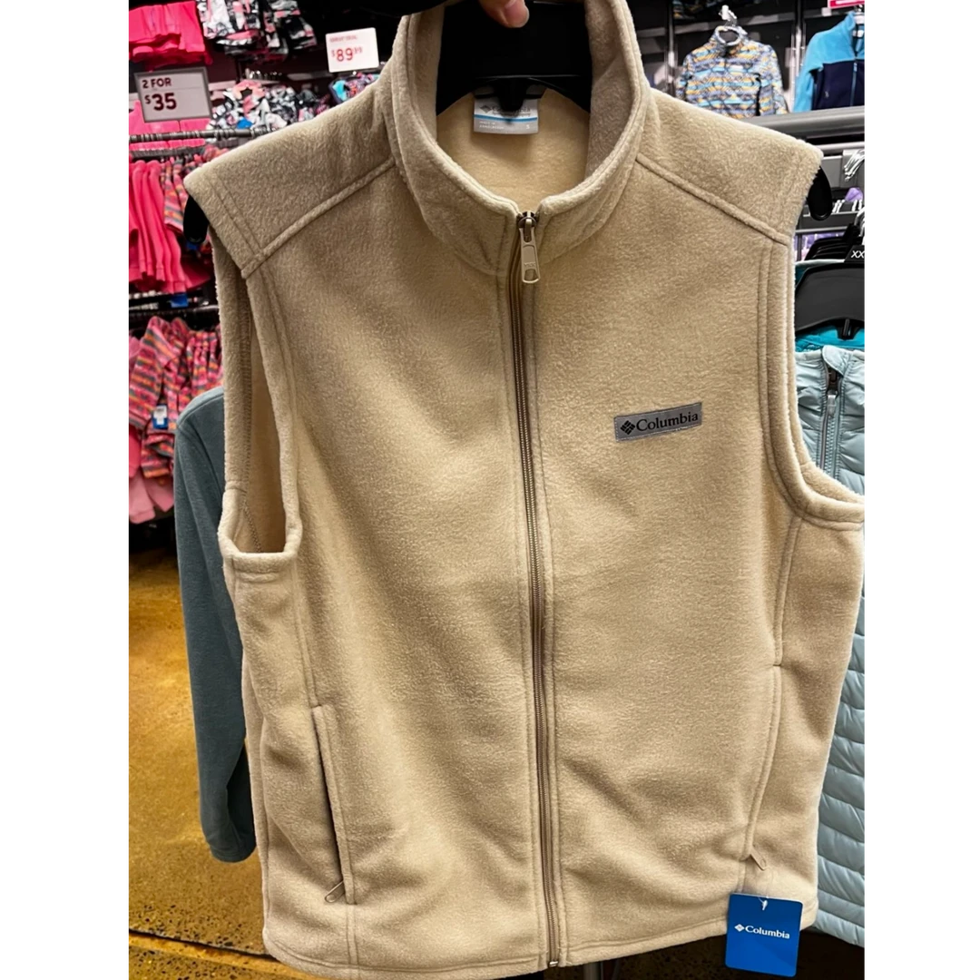 Columbia/哥伦比亚1646731273 男士休闲拉链抓绒立领马甲背心S码