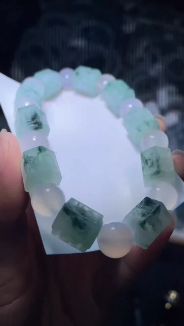 未镶嵌定制翡翠天然缅甸翡翠手串14