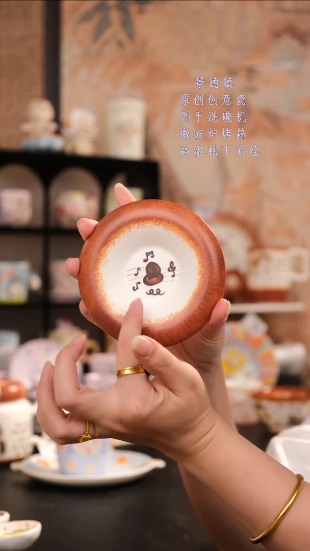 摆件景德镇手工手绘设计师款