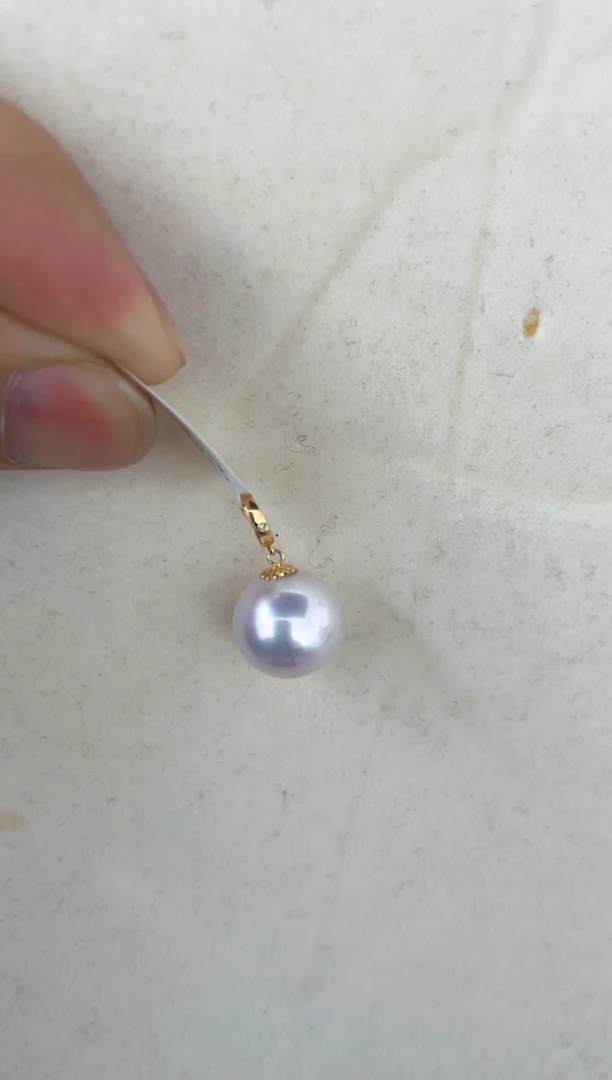 【闪购商品】淡水珍珠颈饰18K金镶嵌吊坠