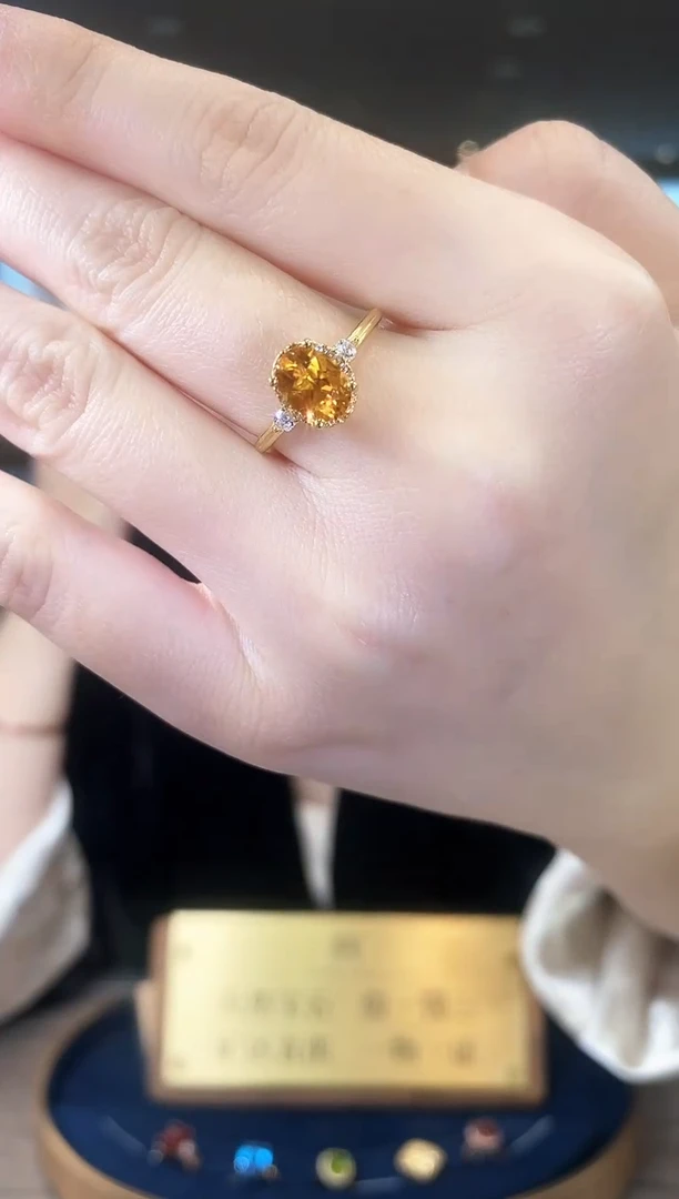 【闪购商品】水晶戒指银S925镶嵌09天然宝石