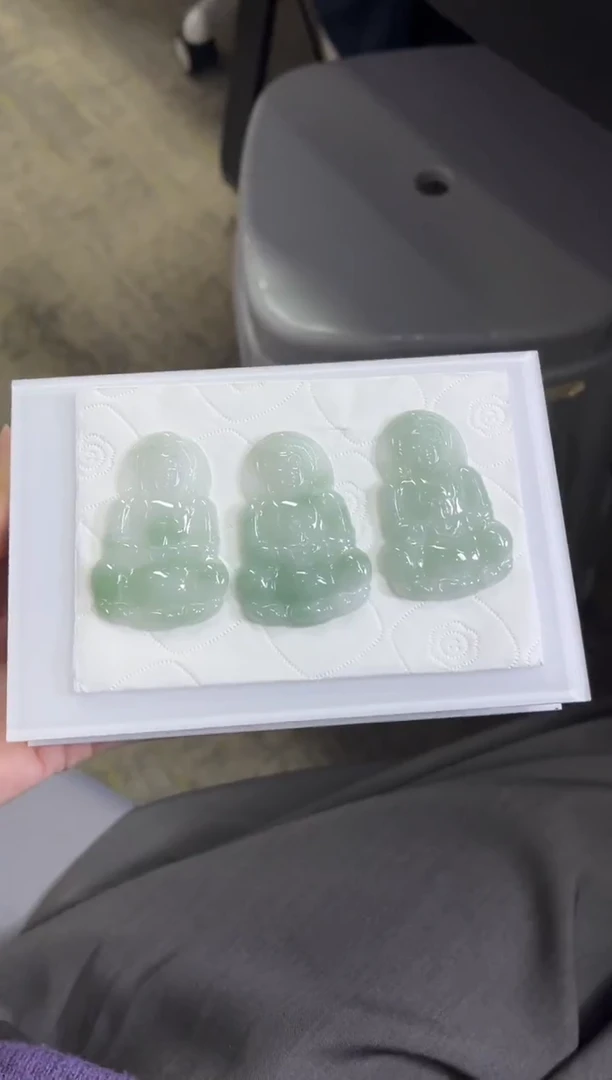 颈饰未镶嵌翡翠T193/多样性发一件/配绳子