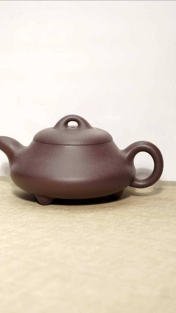 茶壶紫泥矮石瓢200毫升瑕疵壶