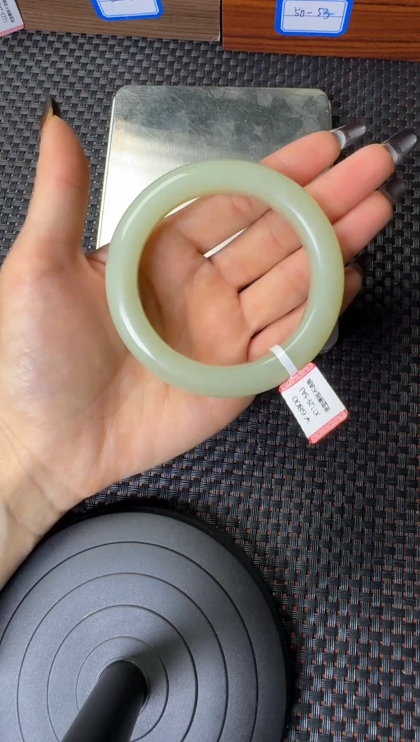 未镶嵌手镯和田玉若羌青黄口手镯59圈口