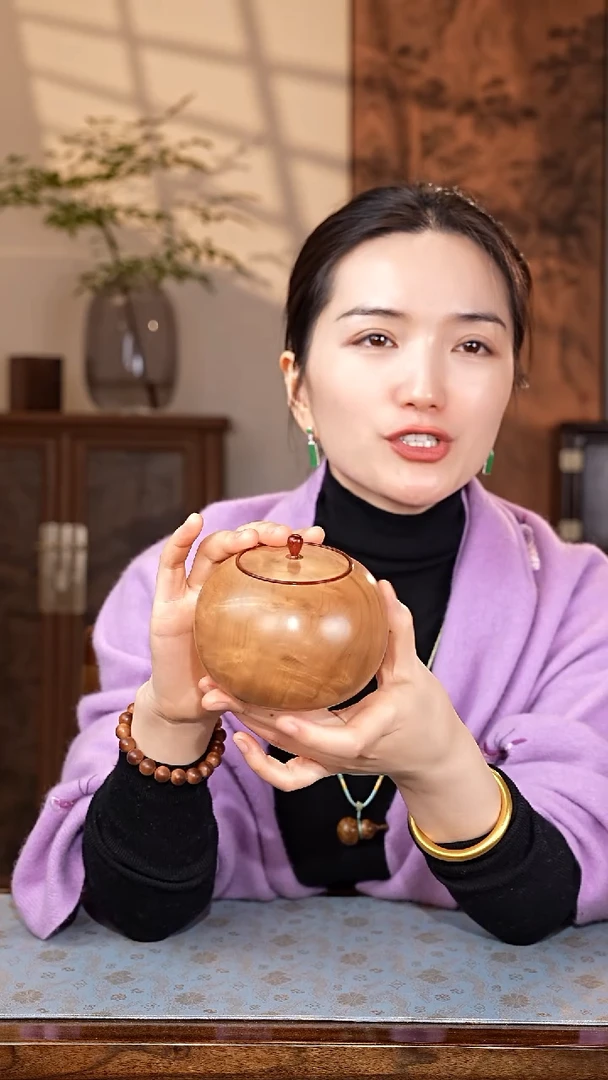 乌木类家具金丝楠枯木 品香罐