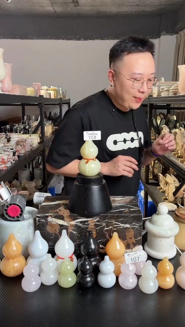 石材108古青玉大葫芦