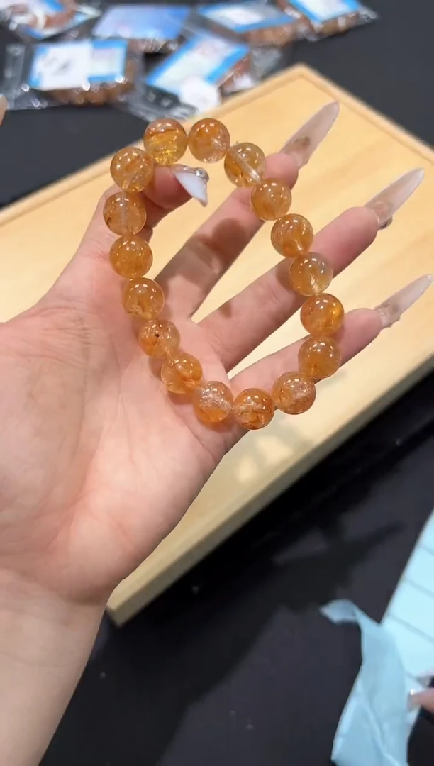 水晶手串未镶嵌99N多样性发其一【1条】默认微瑕12mm