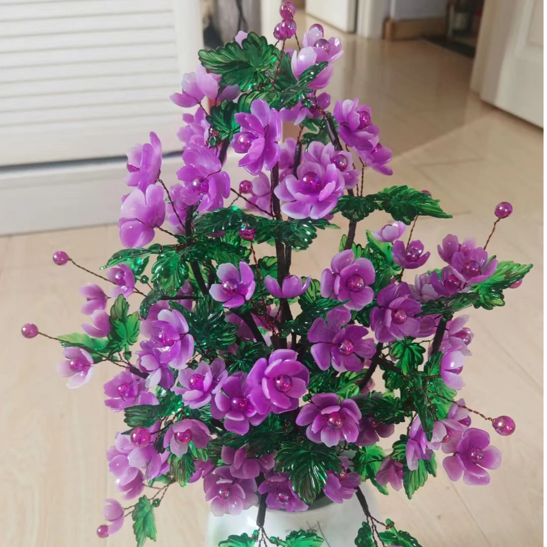 中桌款仿玉牡丹花手工DIY制作材料包