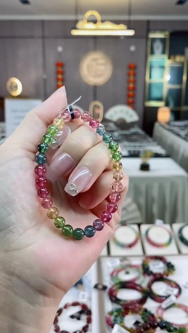 【闪购商品】碧玺单圈手串6mm+未镶嵌（多样性发一条）hon