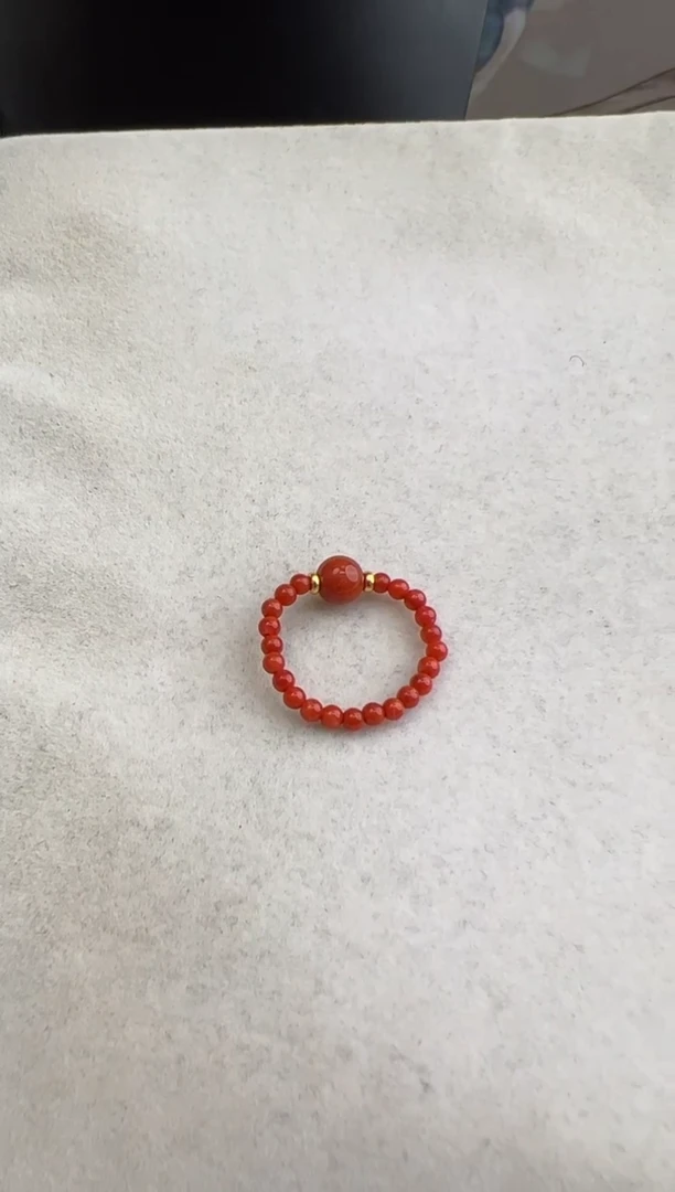 【闪购商品】南红玛瑙指环未镶嵌10210069-指环