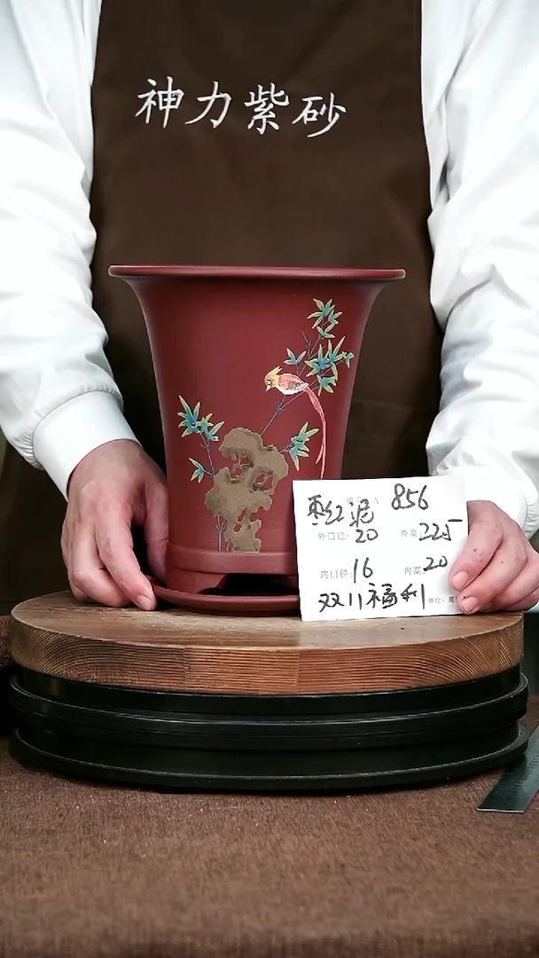 紫砂花盆花卉园艺856+Z