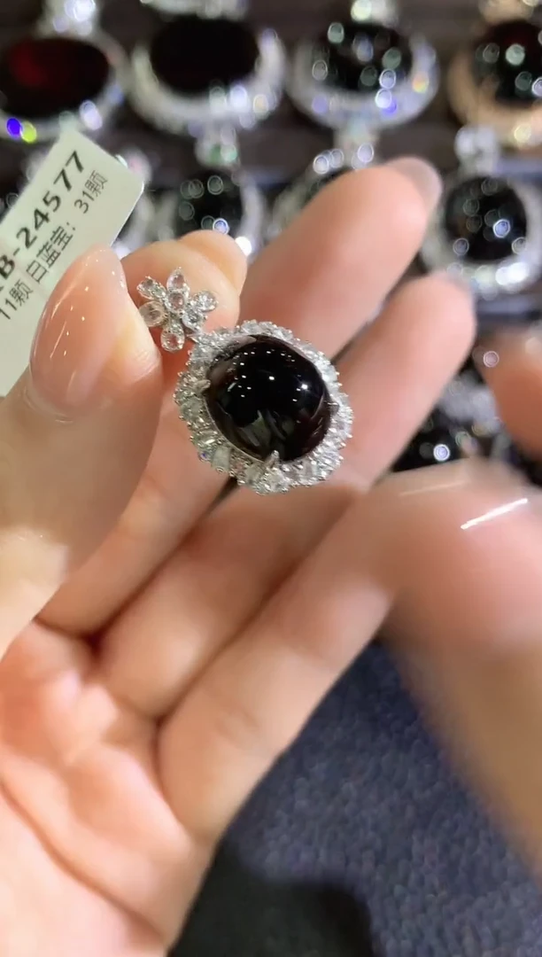 吊坠(不含链)18K金镶嵌翡翠C35翡翠