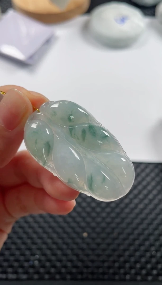 颈饰未镶嵌翡翠基地发货H 0494 叶子