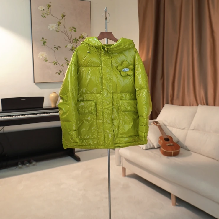 G022 中长款连帽羽绒服女 XC90