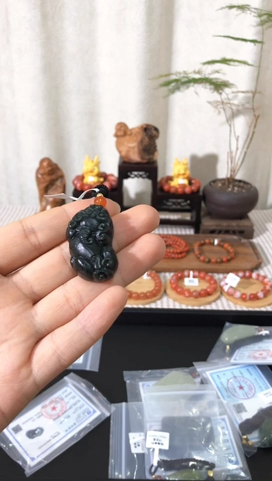 【闪购商品】和田玉颈饰未镶嵌金钱宝