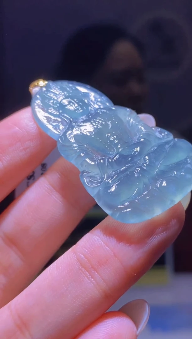 【闪购商品】定制翡翠18K金镶嵌闪购毛货链接GS-80208