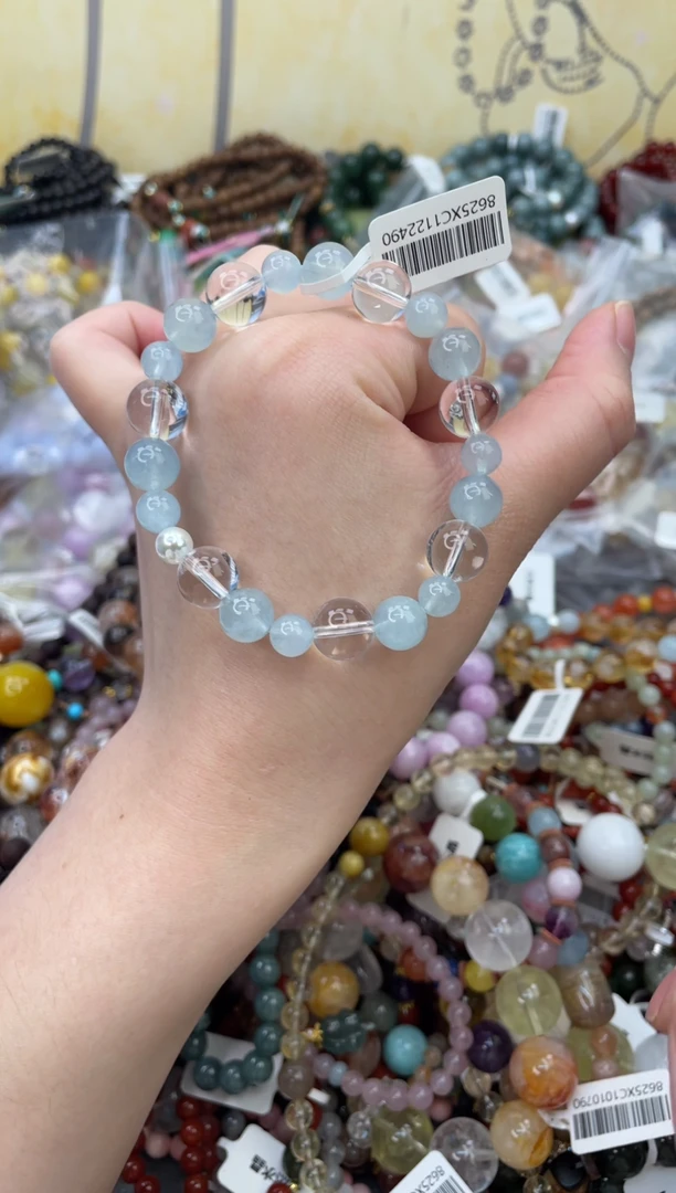 未镶嵌手链海蓝宝石111