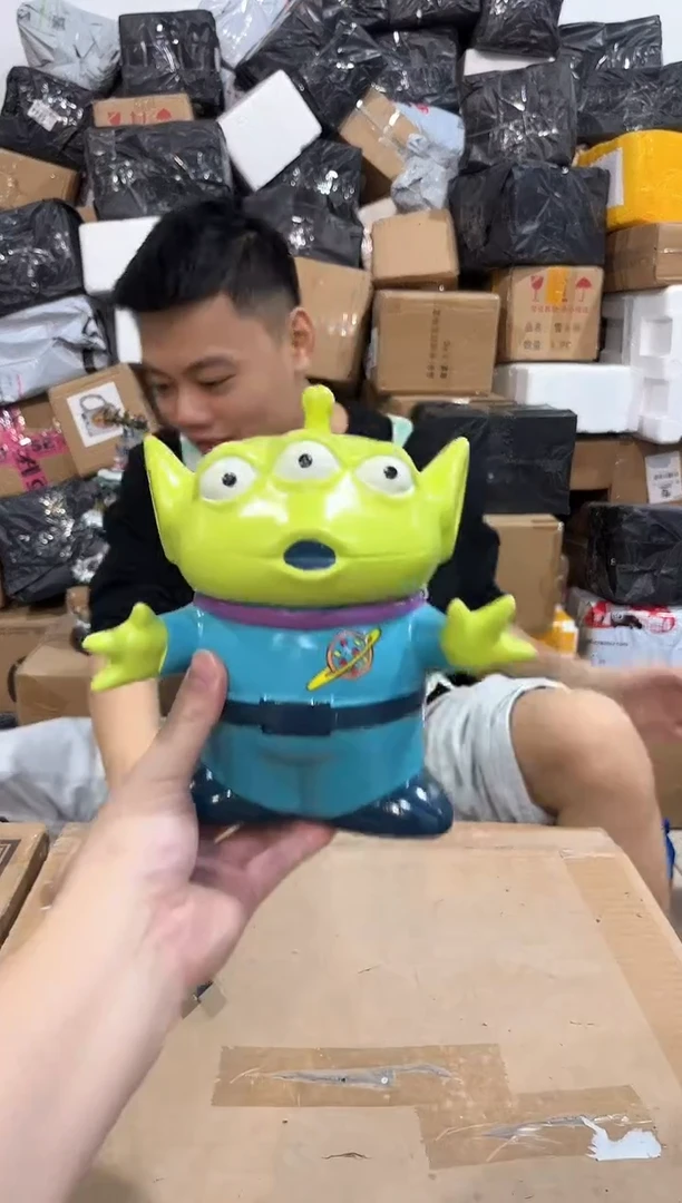瓷片三眼仔全身收纳罐