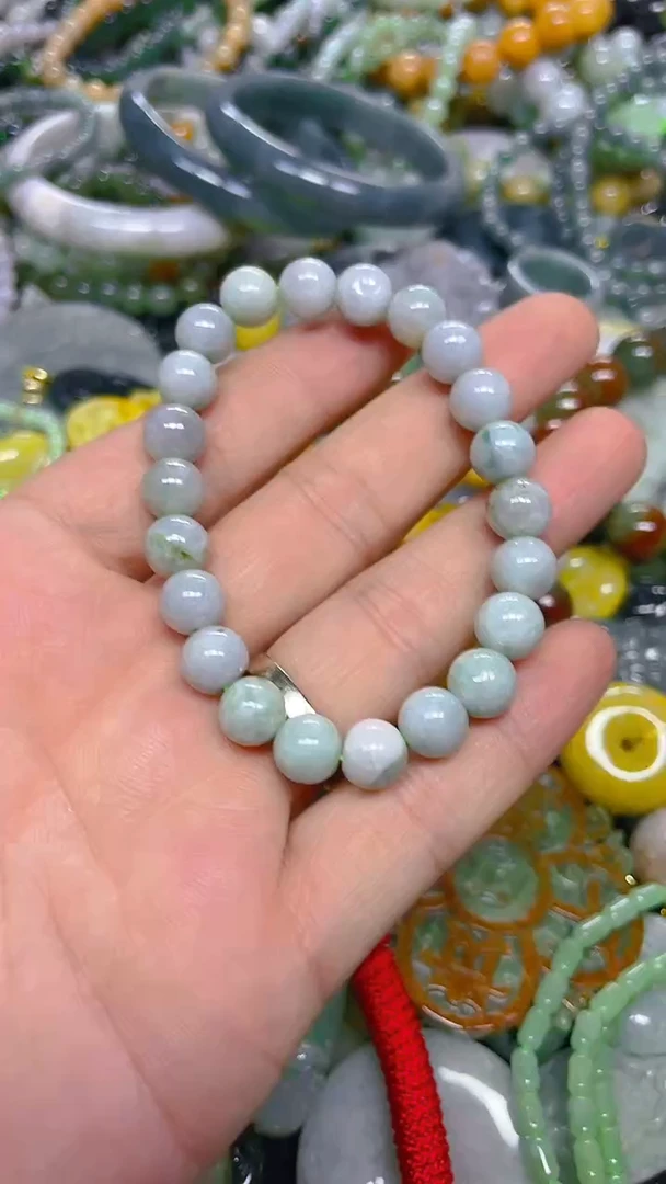 颈饰未镶嵌翡翠8mm/ N /翡翠A货，一件也是批发价