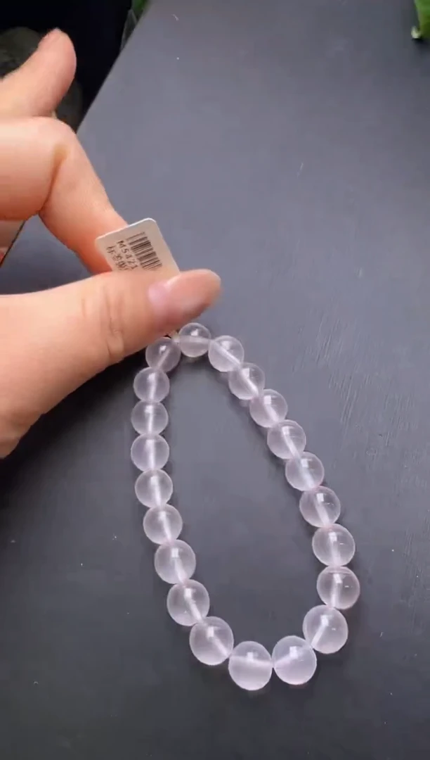 手串未镶嵌水晶粉水晶手串9m+ M54214