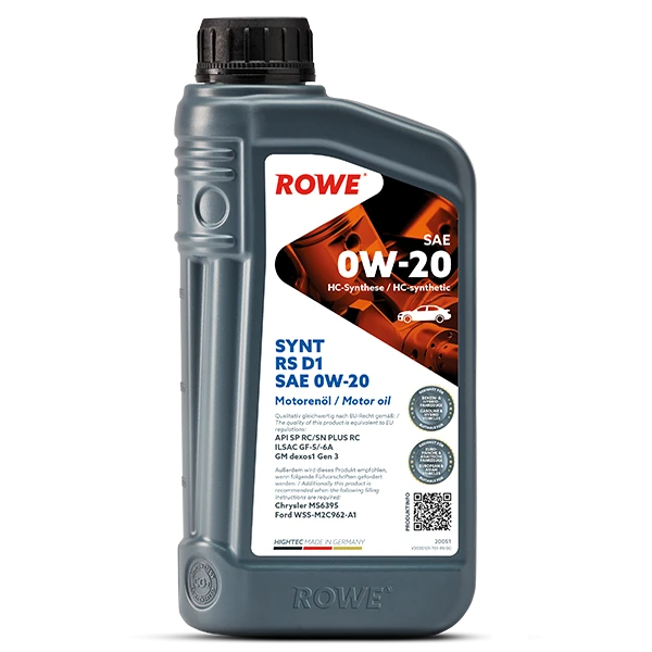ROWE 润滑油 GF-6A 0W20