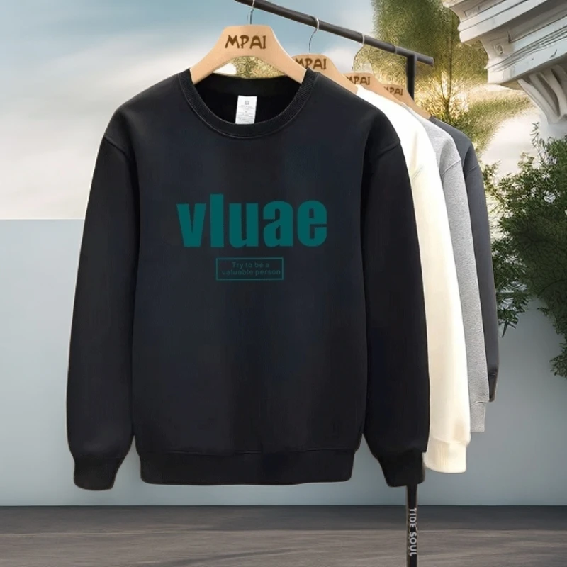 男生秋冬款衣服透气加绒加厚卫衣青年冬季ins速干长袖显瘦打底衫