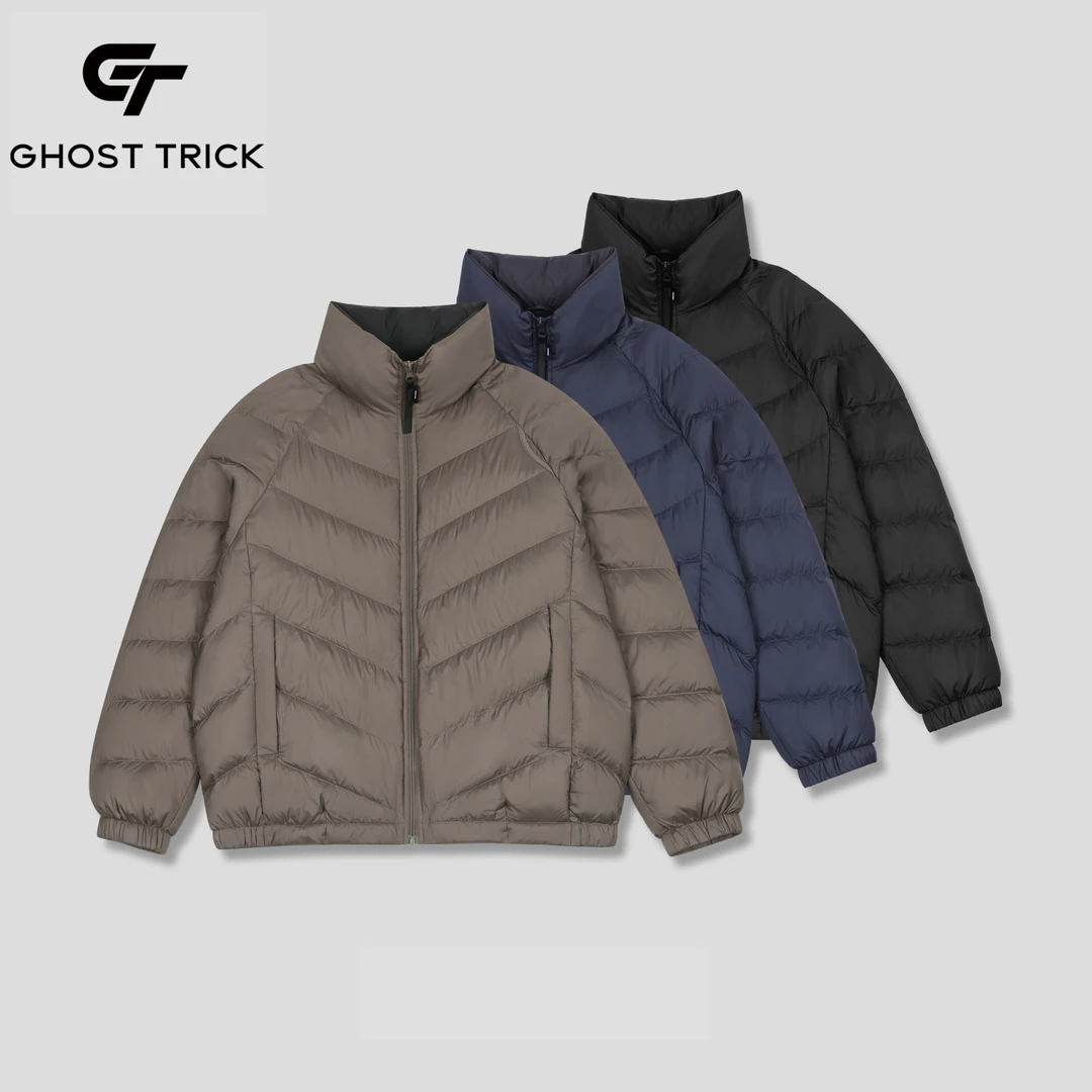 秋冬90绒基础百搭轻便保暖羽绒服立领简约款 Y13-5557