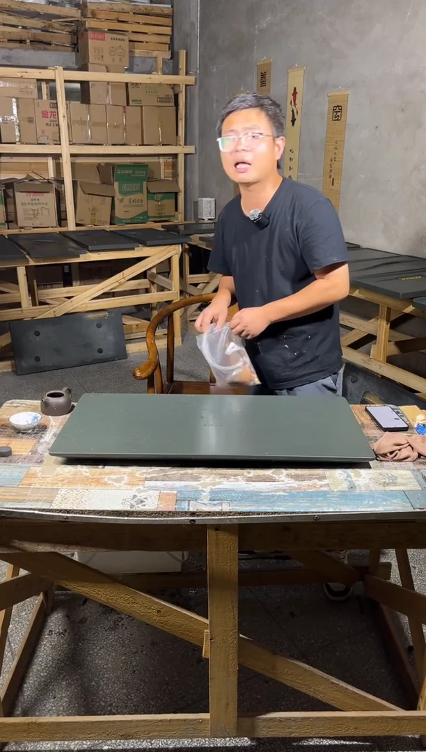 特价 天罗绿天然原石茶盘 无边孤舟/80*40