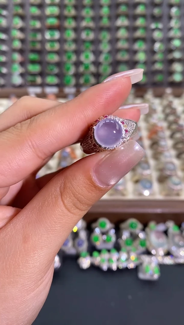 未镶嵌戒指翡翠天然缅甸A货翡翠未镶嵌 粉丝福利