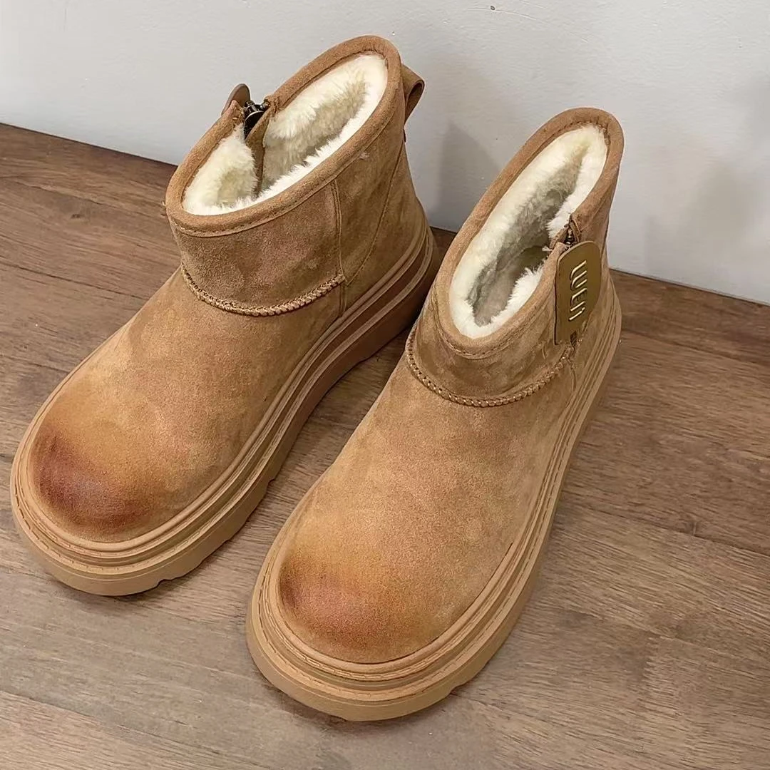 雪地靴-017-55加厚保暖时尚圆头