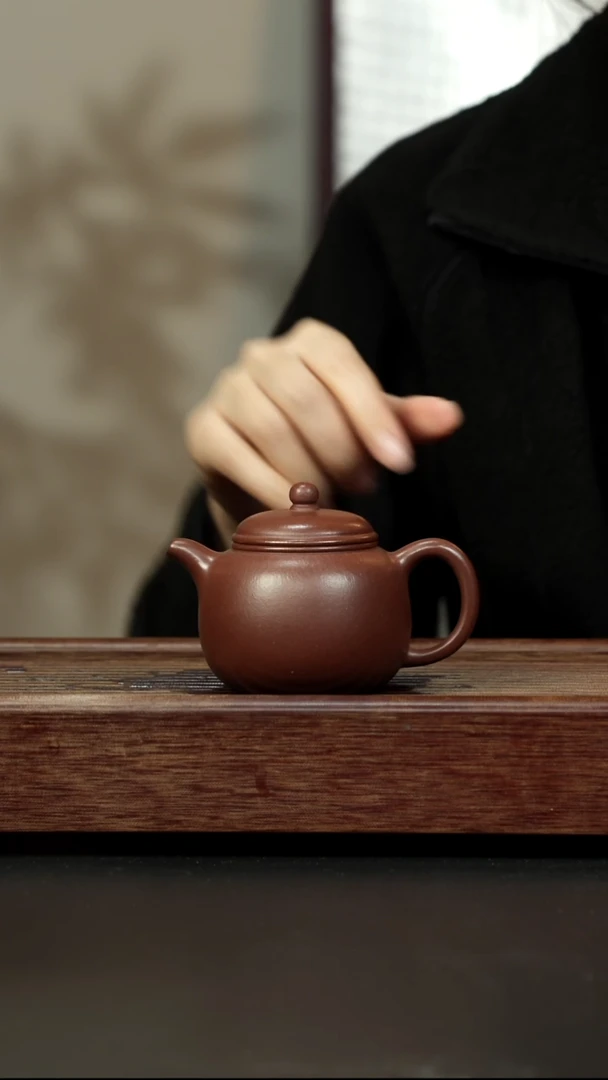 紫砂茶壶老紫泥 小匏樽 170左右