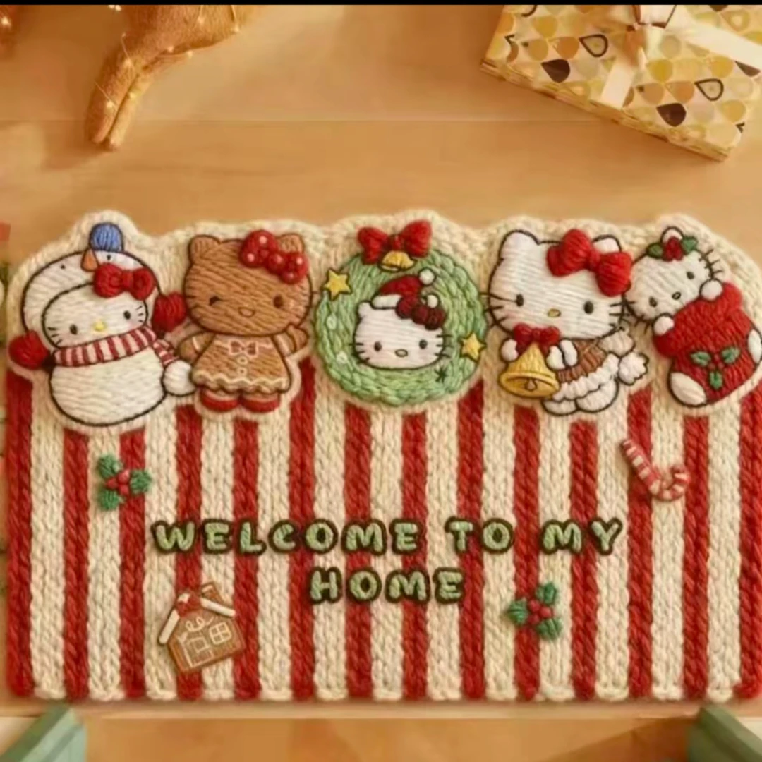 新人福利【拍一发二】5D毛线卡通风硅藻泥地垫家用脚垫吸水防滑地垫