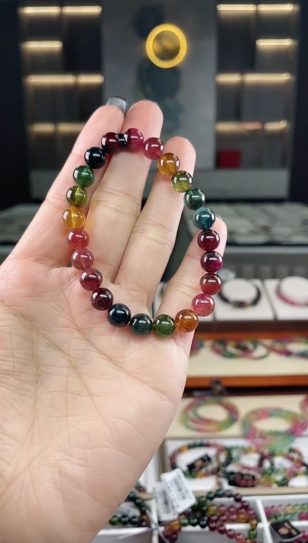未镶嵌单圈手串碧玺（多样性发一条）T