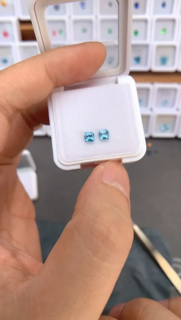 未镶嵌裸石定制海蓝宝石0.6ct