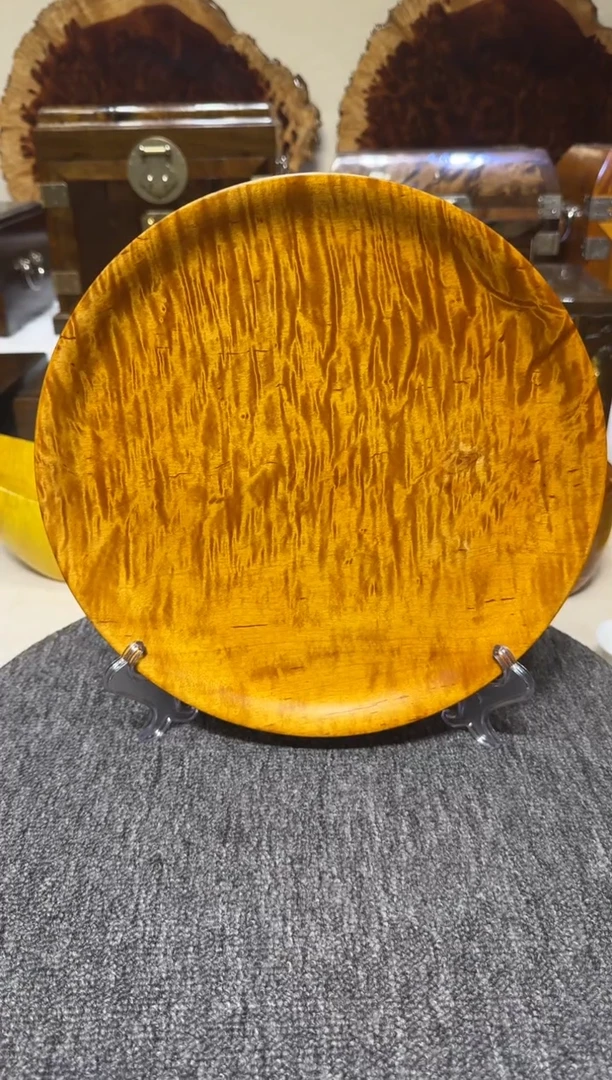 金丝楠木老料满水波 聚宝盘27.2/3.1