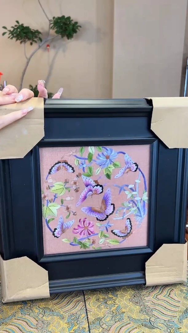 刺绣新款苏绣纯手工刺绣摆件