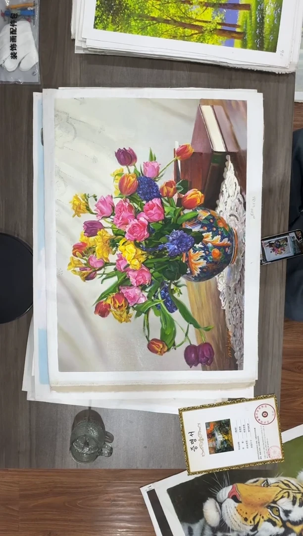 油画【60号】约50*70cm丨朝鲜原创纯手绘孤品油画丨顺丰包邮
