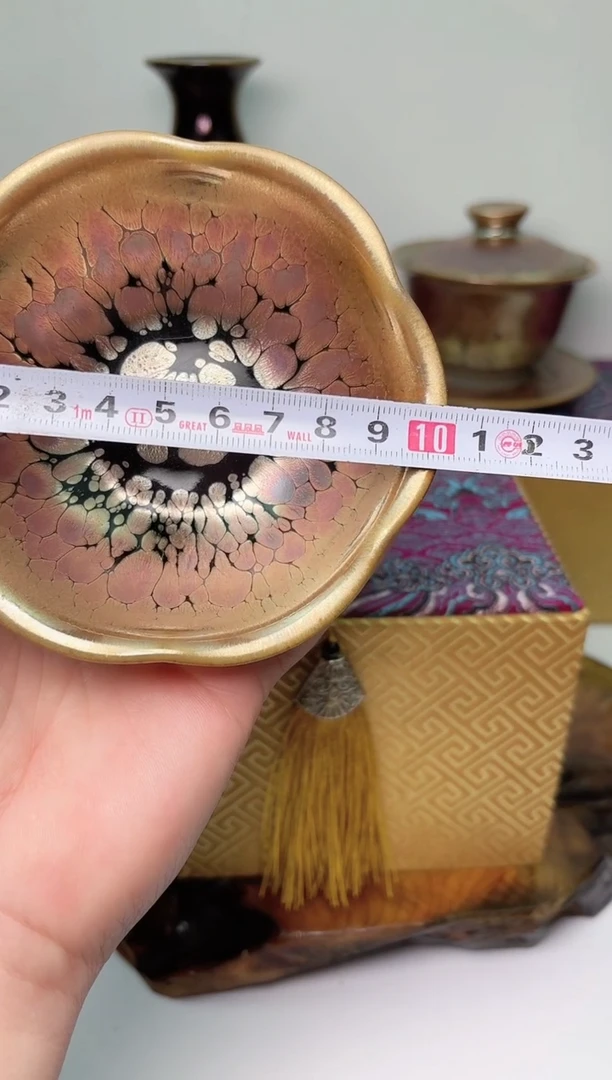 【闪购商品】茶盏春申阁福利1只，礼盒装全包釉花器