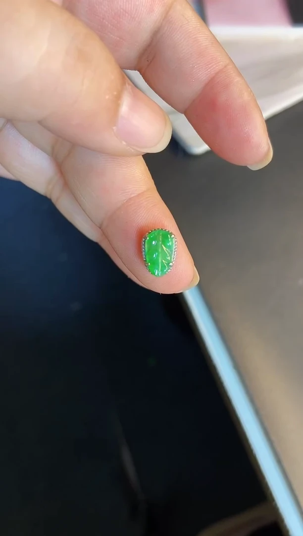 吊坠(不含链)银S925镶嵌翡翠1
