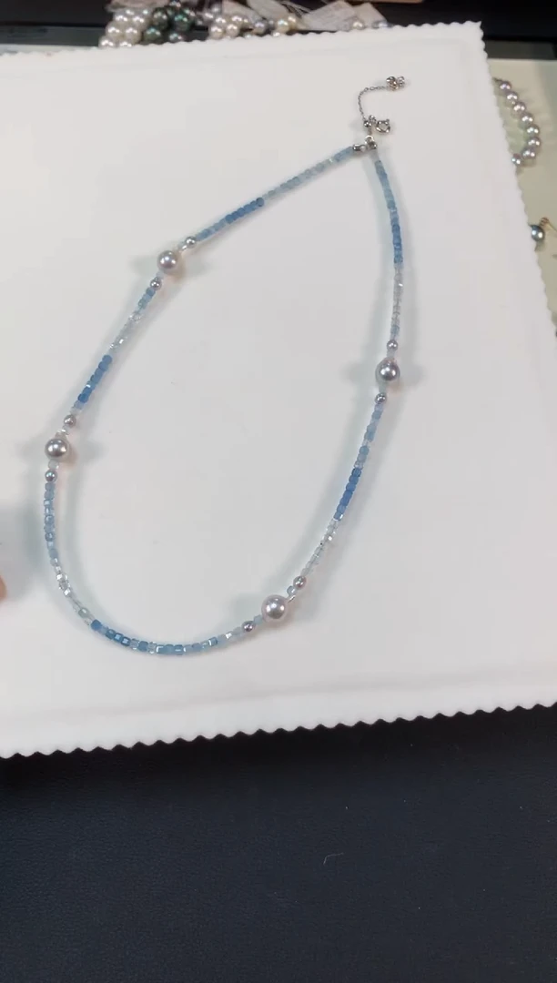 【闪购商品】海水珍珠项链银S925镶嵌Z150|(多样性发货）拍一发一