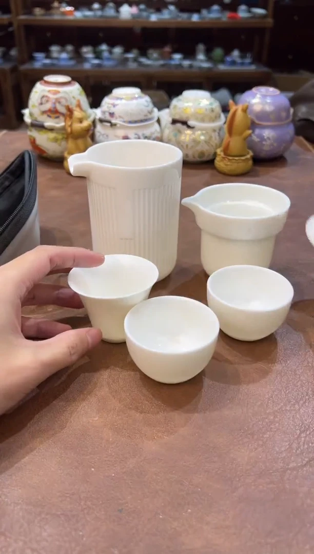 真的很便宜会开片的旅行茶具