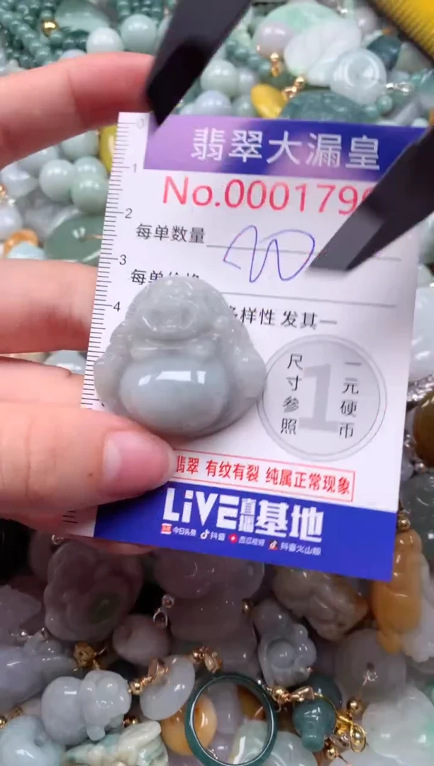 翡翠未镶嵌吊坠(不含链)1790