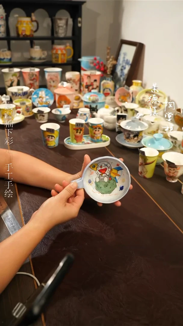 景德镇高温釉下彩纯手工手绘377
