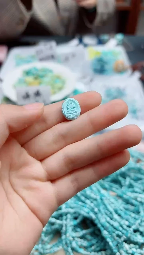 绿松石未镶嵌配饰松石配饰*1 GW