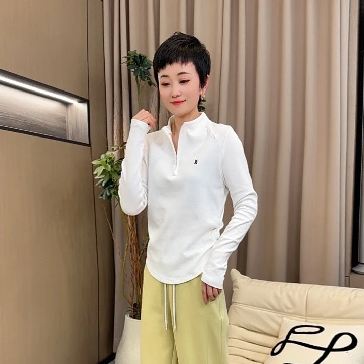 妮子严选春季新款洋气百搭时尚款T恤6009