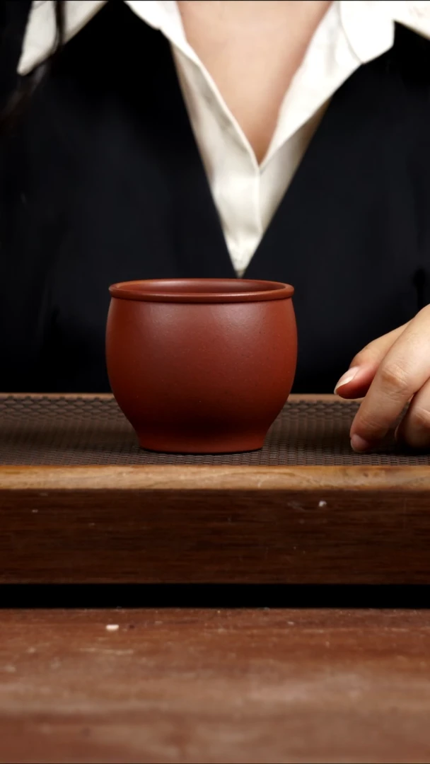 茶壶紫砂四号井红皮龙缸杯250CC
