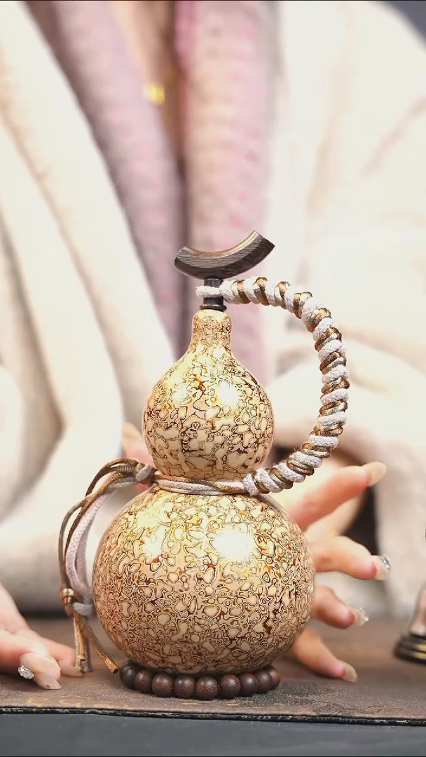 【闪购商品】XS242漆艺酒葫芦不包手串及旋转底座