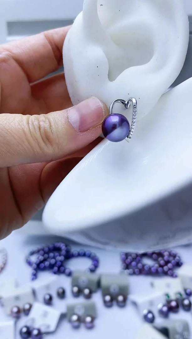 【闪购商品】淡水珍珠耳饰银S925镶嵌351