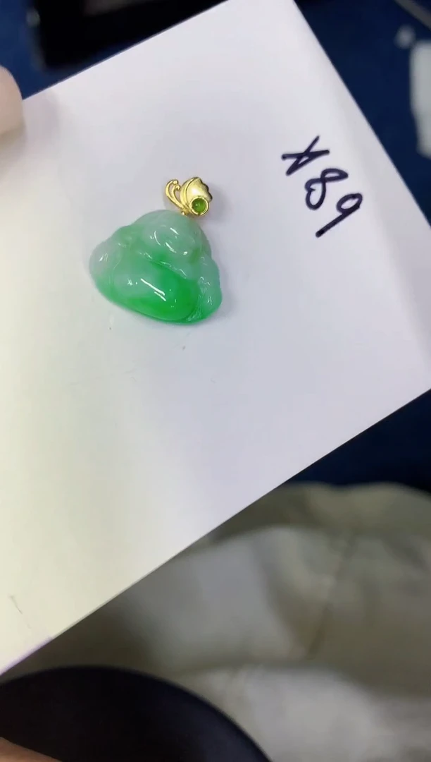颈饰未镶嵌翡翠缅甸天然翡翠A货