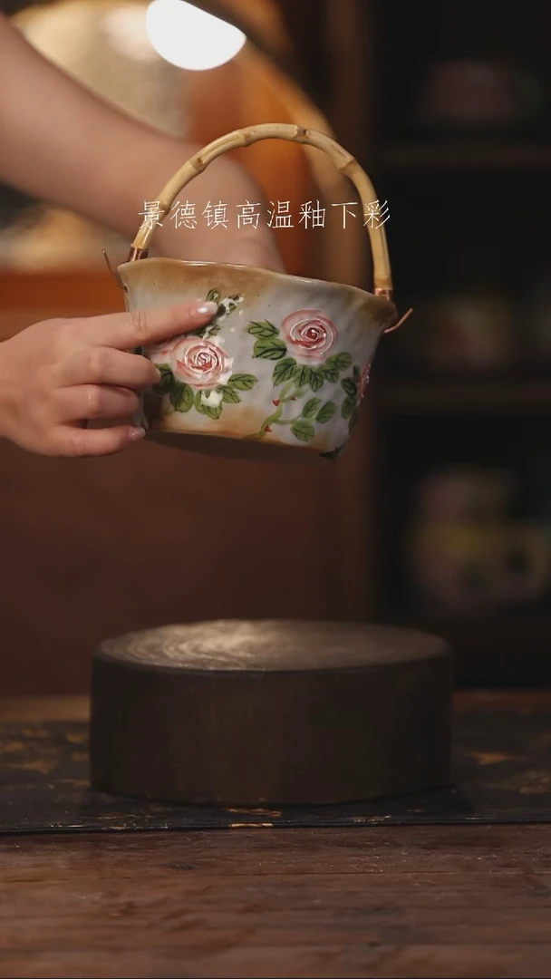 陶瓷景德镇高温釉下手绘陶瓷134